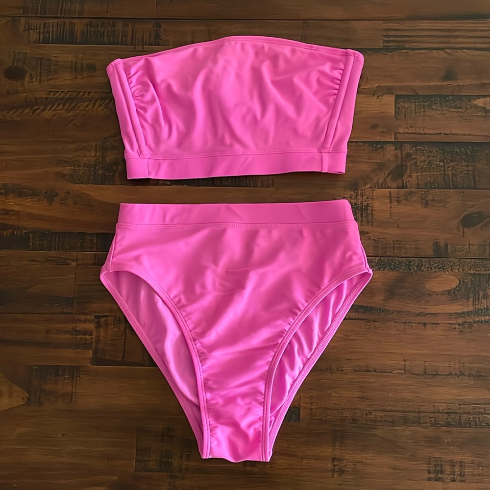 Pink High Waisted Bikini